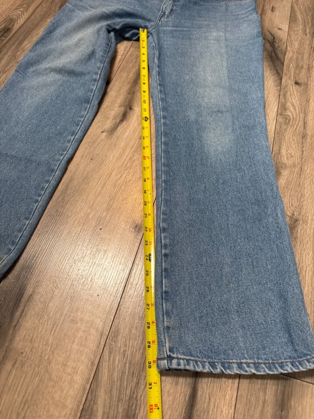 Diamond Double U Mens Jeans Size 36 Inseam 32 Relaxed Fit Blue Denim Made in Les - Picture 6 of 9